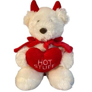 Dandee 12” Plush Valentines Love Heart Hot Stuff Devil Teddy Bear With Cape 2018